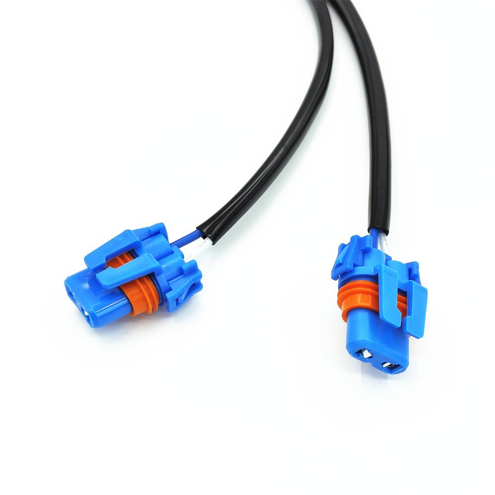 2Pcs H4 To 9006 / 9005 Headlight Lamp Bulb Conversion Wiring Harness Plug 100W