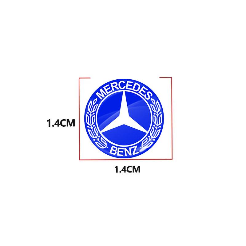 14mm Aluminum Car Remote Key Sticker Emblem Auto Accessories For Mercedes Benz AMG W205 W218 W177 W176 W169 A B C E S Class GLA PH8