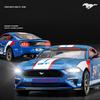CCA Genuine Licensed 1/34 Scale Ford Mustang GT2018 Alloy Car Model Sound Light Pullback Diecast Metal Toy Vehicles Boy Gift