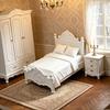 Retro Miniature Bed, Vintage Style Mini Double Bed, Miniature Furniture Tiny Bed for 1/12 Scale Doll Mansion Miniature Room Decoration