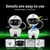 Starlit Sky Projector Night Light: Bedroom Ornament with Hug Star Style & Laser Fantasy Nebula Effect.