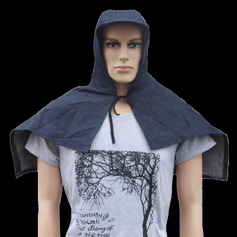 Denim Dustproof Cape Hood