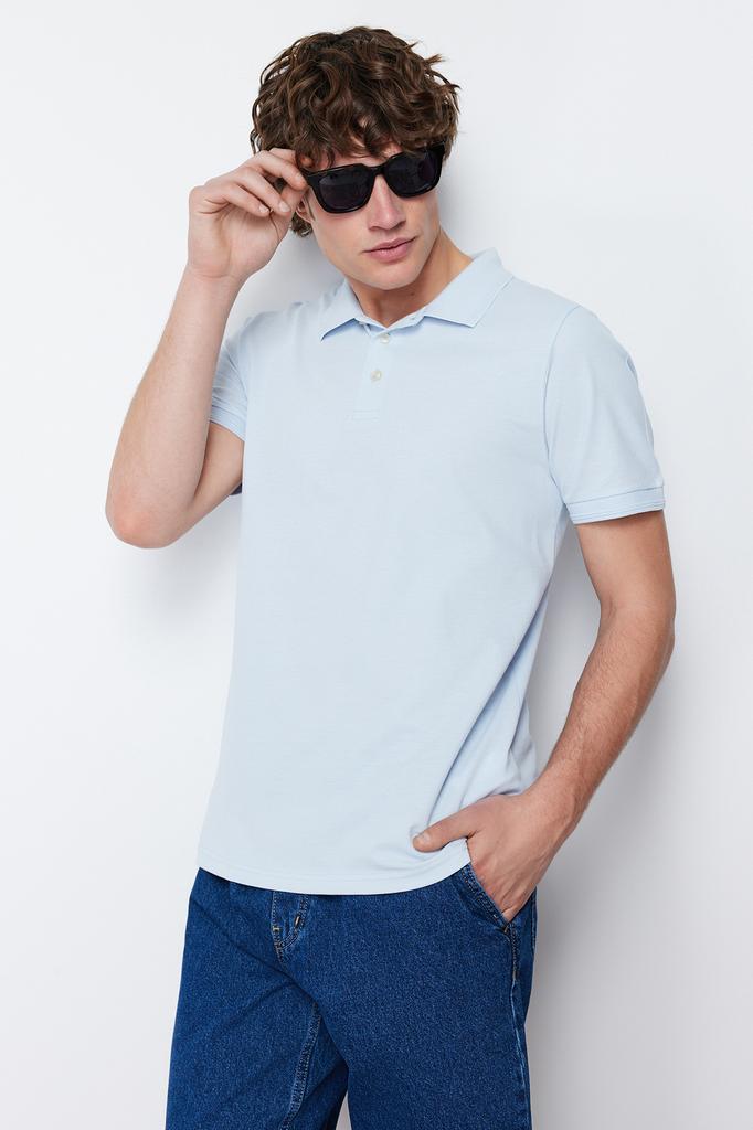 Men's Fashion Polo Collar T-shirt Polo Collar Short Limited Edition Black Regular Normal Cut Pique Zippered Polo Collar T-shirt