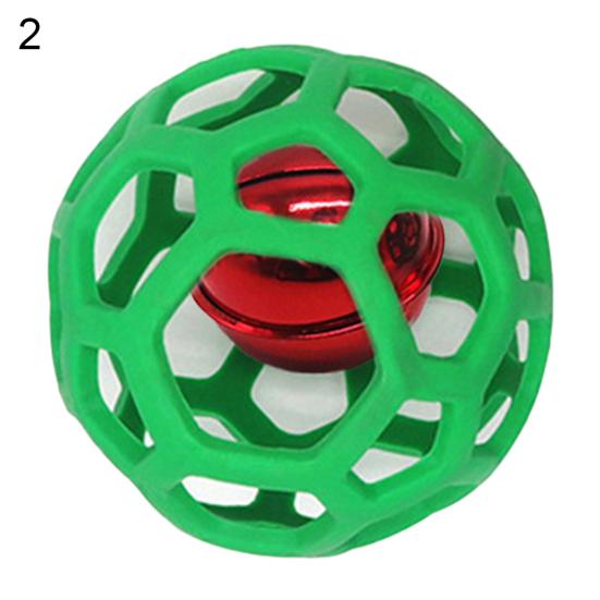 Dog Puppy Hollow Bell Tennis Ball Chew Scratch Playing Training Molar Pet Toy