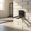Wall-Mounted Fitness Hook Black Two-Prong Storage Bracket 4 Mm Thick