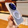 For OPPO Find X9 Ultra Case Fashion Magnetic 360° Ring For MagSafe Matte Transparent Acrylic Cover Lightweight Dustproof Bumper