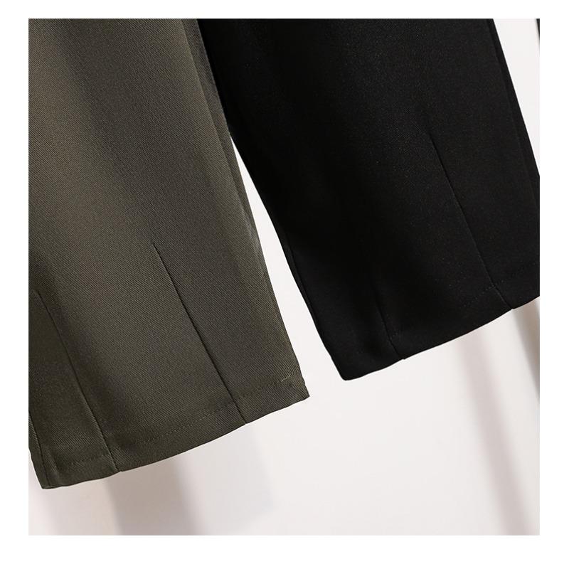 Dimanaf 2025 Plus Size Autumn Long Pants Women Solid Harem High Waist Suit Pants Casual Loose Pants New Large Size