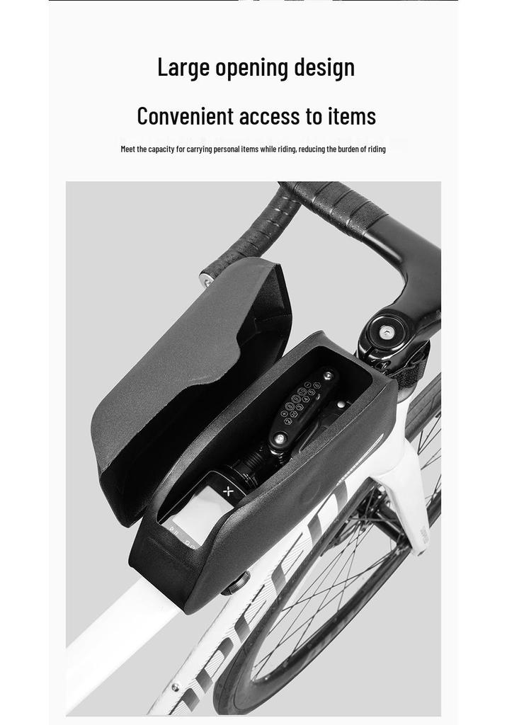 Magnetic Front Beam Saddle Bag for Mountain & Road Bikes