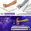 CAGIE A5 Hardcover 8mm with Pen Classic X Perfect for Travel Light Purple Notebook, Stylish, Ruled, Holder, Style, Cute, 14.5cm 21cm, Business,