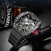 Silicone Watch Strap for Richard Mille Male Raised Waterproof Sweatproof Mouth Rubber Watch Band Accessories 25mm Wristband
