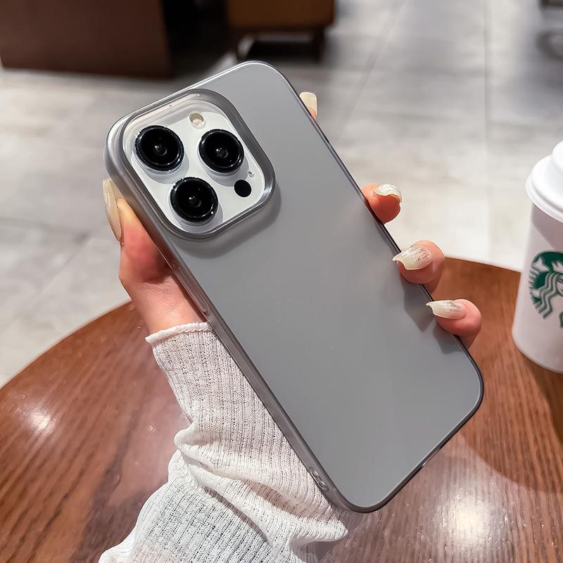

Ультратонкий прозрачный жесткий чехол для iPhone 15 14 Plus 13 12 Pro Max, матовый чехол из поликарбоната с прозрачным корпусом, противоударный чехол Apple 13 for iPhone 13