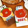 Mini Standing Calendar Appl Shape Desktop Calendar New 2027 Desk Calendar  School Supplies