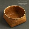 Bamboo Hand-Woven Tea & Snack Basket - Retro Wedding & Household Storage Basket