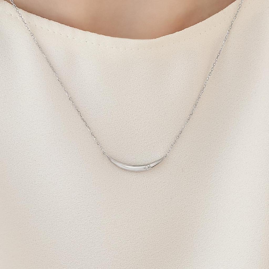 Official Silver Diamond Line Birthday Gift for Comes with Jewelry 112614121936 [4℃] Necklace, Women, Case,