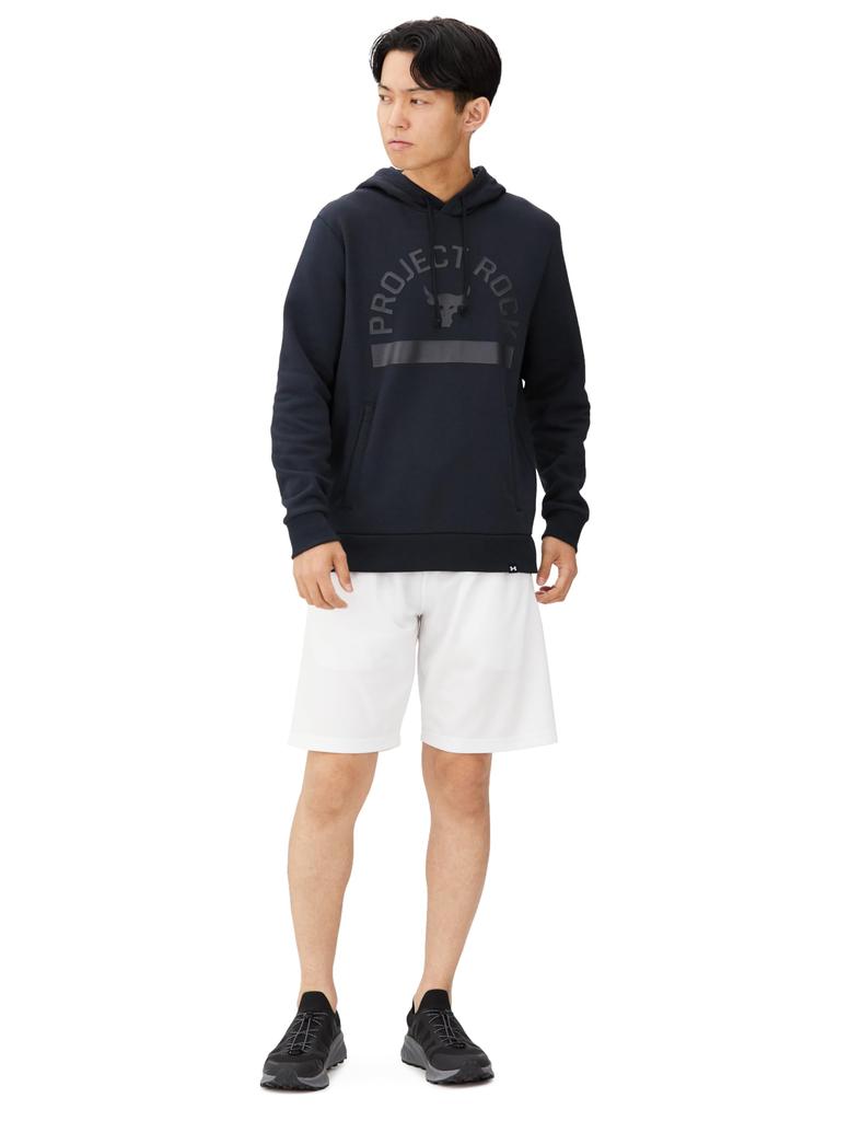 Pjt Rock 6M Rival Hoodie Black Black LG [Under Armour] / /