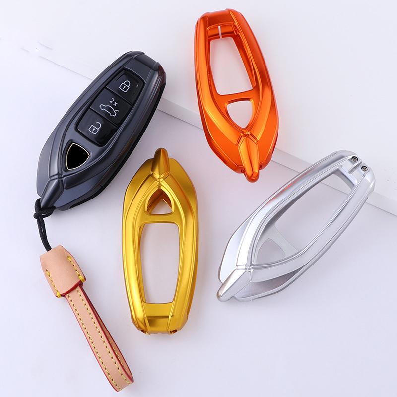 Aluminium Alloy Car Key Fob Case Key Cover For Lamborghini Urus Auto Accessories Ring