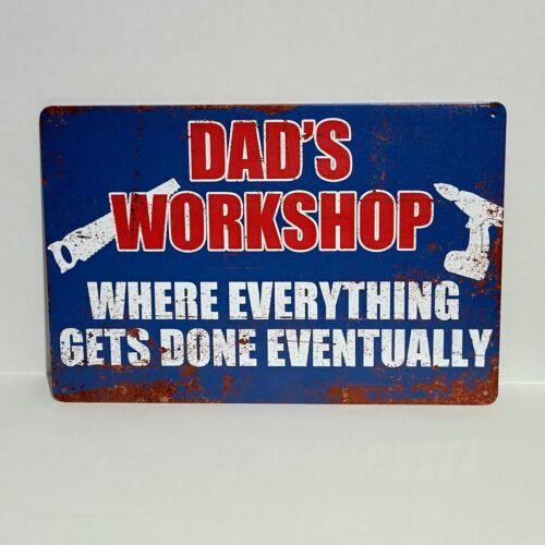 

Dad Workshop Tools Rustic Vintage Metal Tin Signs Man Cave GarageAluminum 30x40cm(11.8x15.7inch)