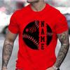 T Shirts for Men Personalized Baseball Shirt DIY Custom Baseball Team T-shirts Top Baseball Team Name Custom Tees for Baseballer