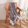 Elegant Silk Wool Scarf Vintage Print Warm Sun Protection Commute Shawl