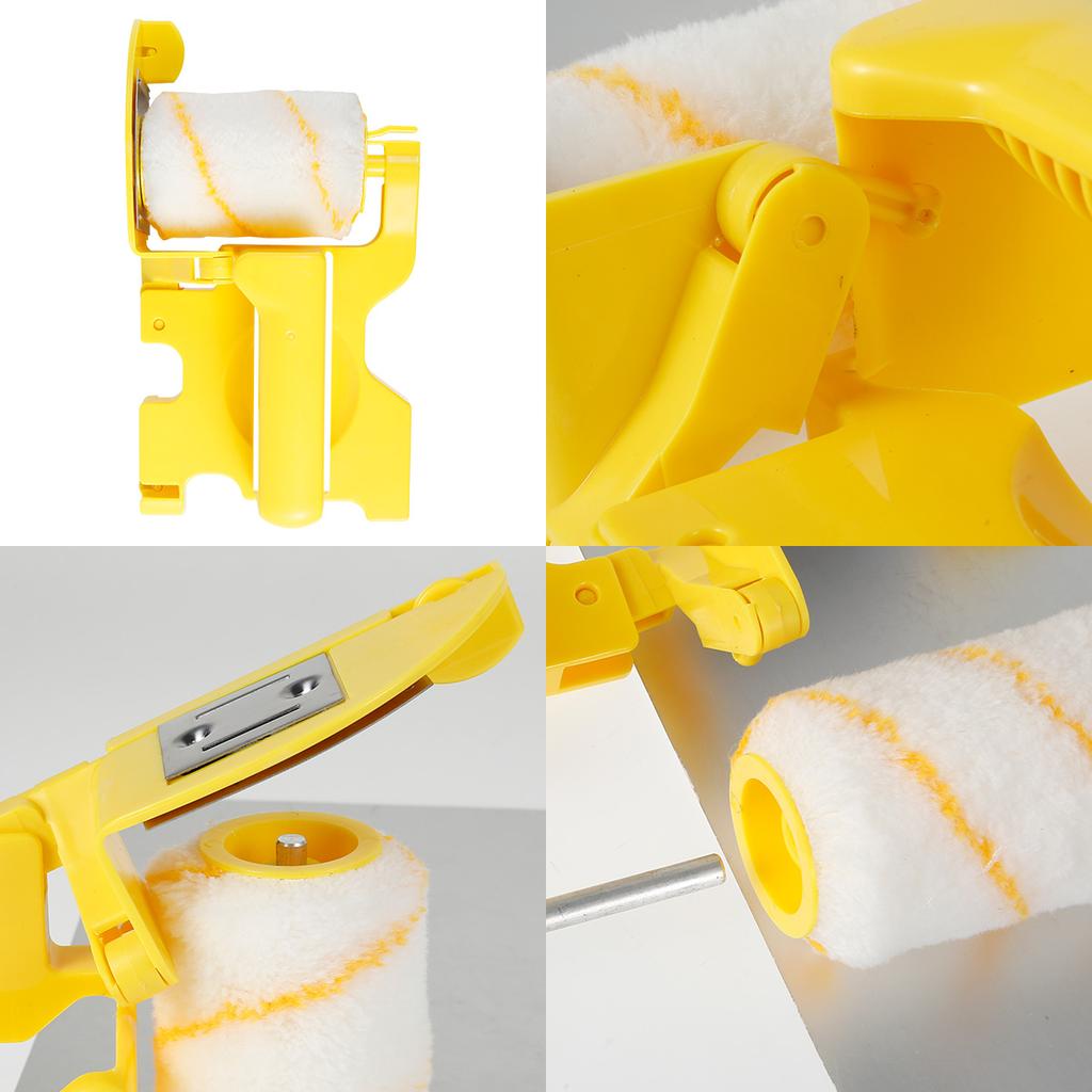 Paint Edger Roller Brush Hand-held Portable Clean-Cut Tool with Roller and Brush for Home Room Wall Ceiling Window Painting
