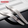 NAIERDI Cabinet Handles Knobs Aluminum Alloy Door Kitchen Knobs Cabinet Pulls Drawer Furniture Handle Hardware 128mm/160mm