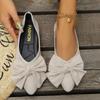 Women Flats Shoes Summer Bow  Toe Female Loafers Fashion Sneakers Casual Shallow Breathable Shoes