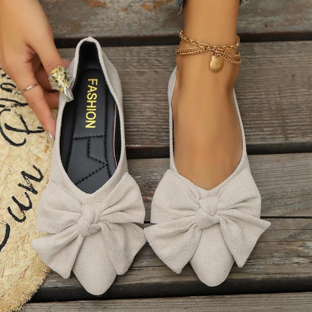 Women Flats Shoes Summer Bow Toe Female Loafers Fashion Sneakers Casual Shallow Breathable Shoes