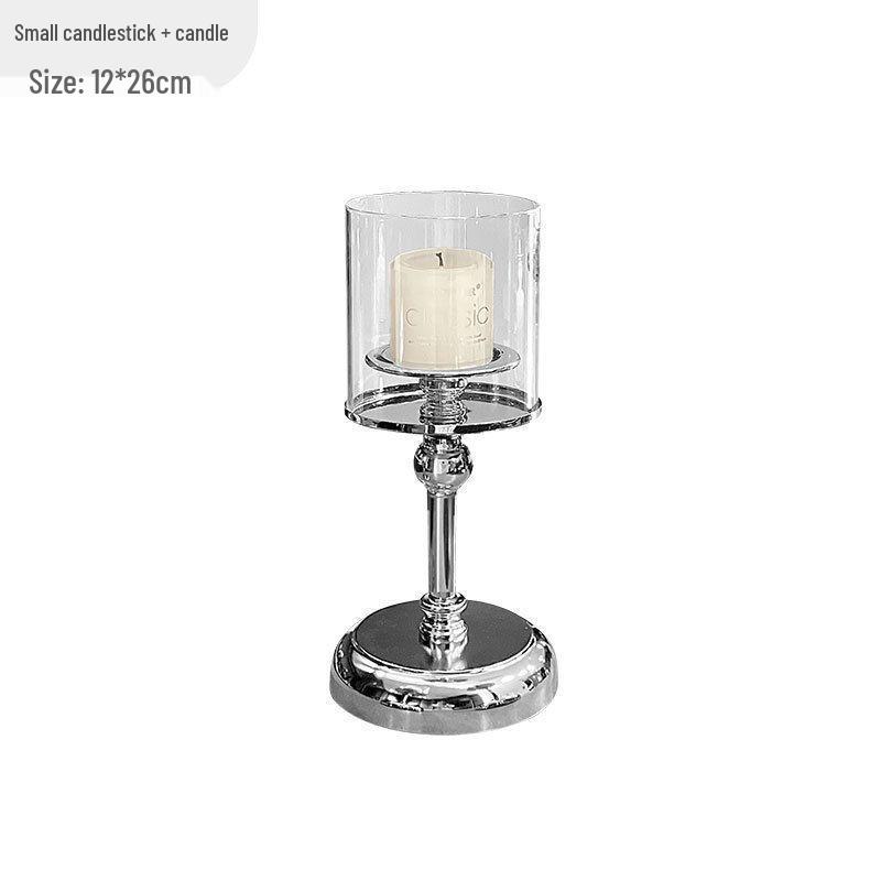 Elegancki luksusowy szklany świecznik w stylu chińskim do dekoracji domu