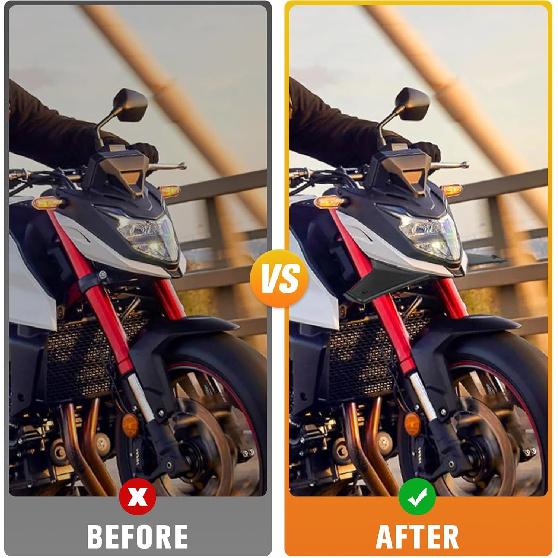 CHIFUN Frontspoiler Winglets Abtrieb Motorradverkleidung Aerodynamischer Schnabel Nasenkonus Verlängerung Verkleidung Ersatz für CB750 CB 750 Hornet 2023 2024