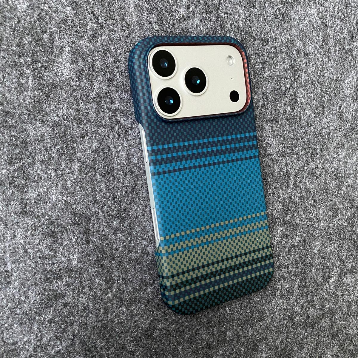 

Carbon Fiber Kevlar Texture Leather Protection Phone Case IPhone 17 Air 16 15 14 Plus 13 12 11 Pro Max Protective Hard PC Cover iPhone17 Pro