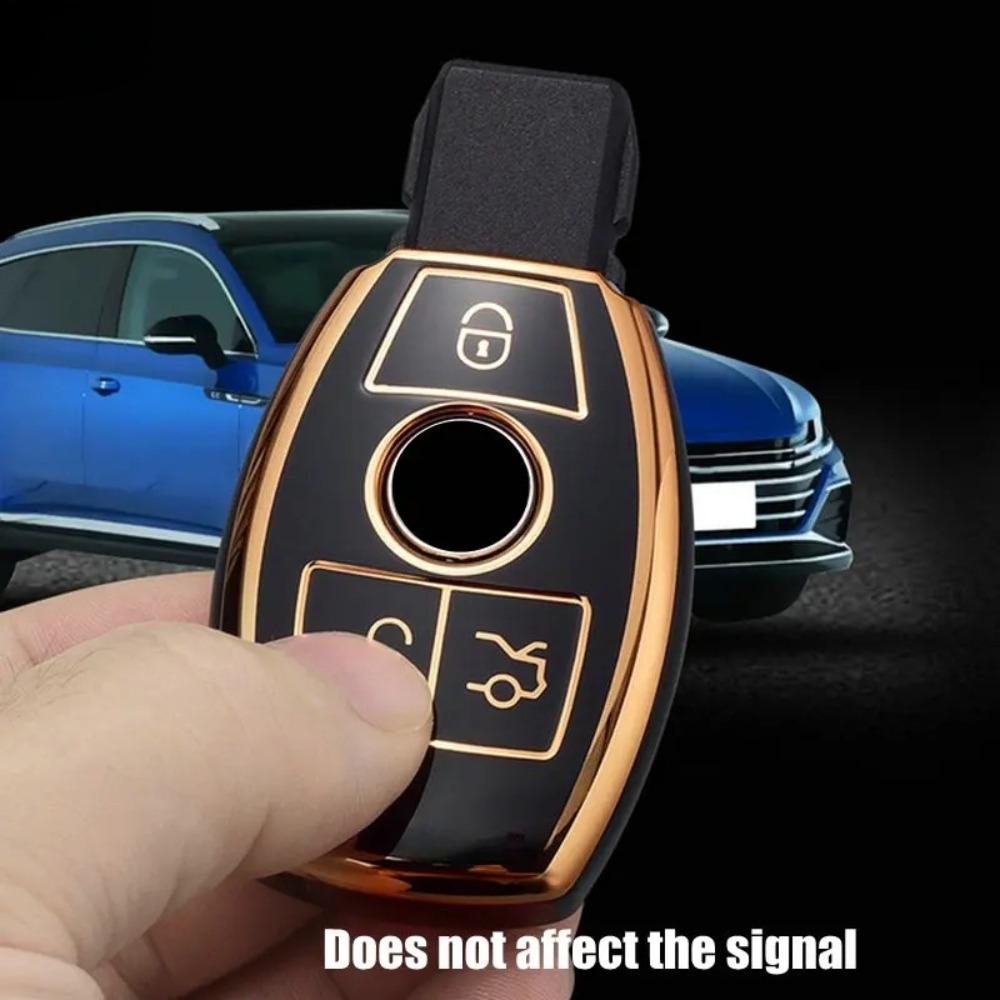 For Mercedes Benz W205 W213 W204 W176 W212 W177 GLC CLA AMG A B C E S G Class TPU Car Samrt Key Fob Case Cover Accessories