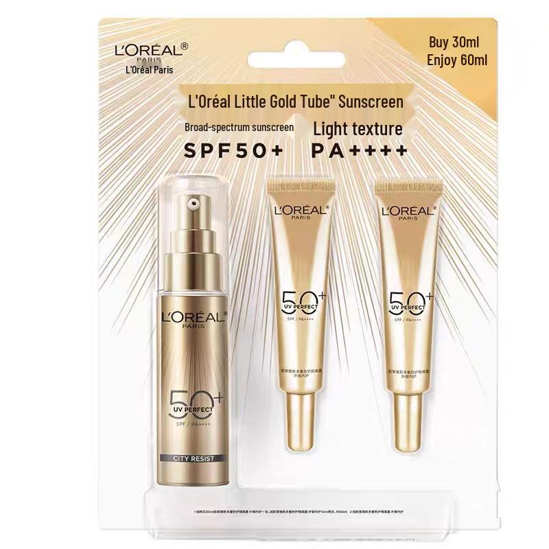 L'Oréal Multi-Protection Isolation Lotion & Beauty Concealer Gift Set for Girls - Travel, Outdoor, Daily Use Sunscreen