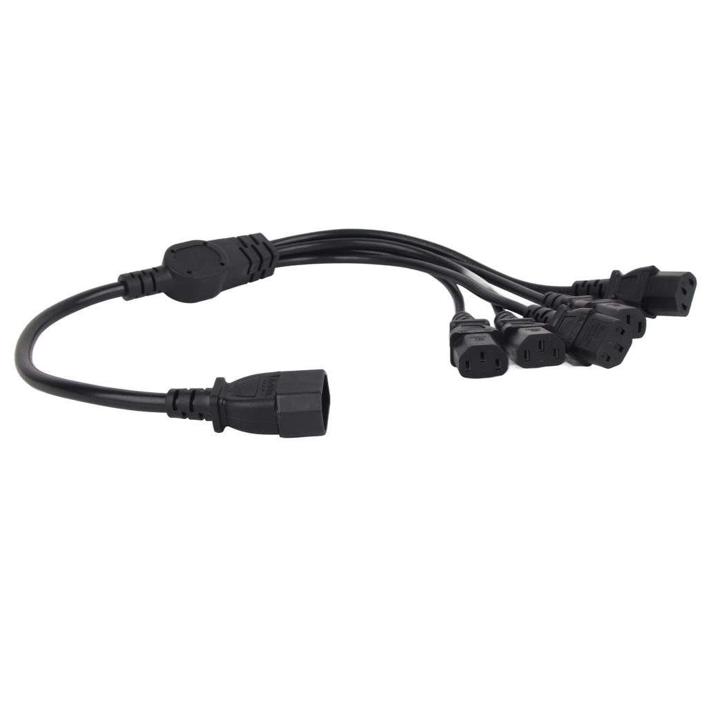 UPS PDU C14 To 5 X C13 Power Adapter Cable Male To Female 10A 250V Y Splitter Power Adapter Cable