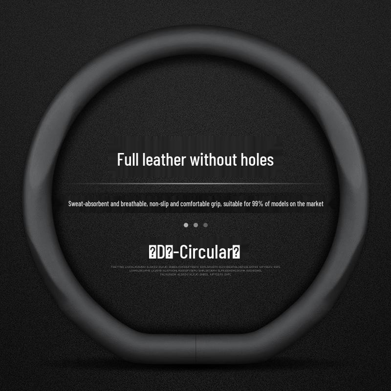 Premium Genuine Leather Steering Wheel Cover for BAIC BJ20, BJ30, BJ40, F40, BJ80