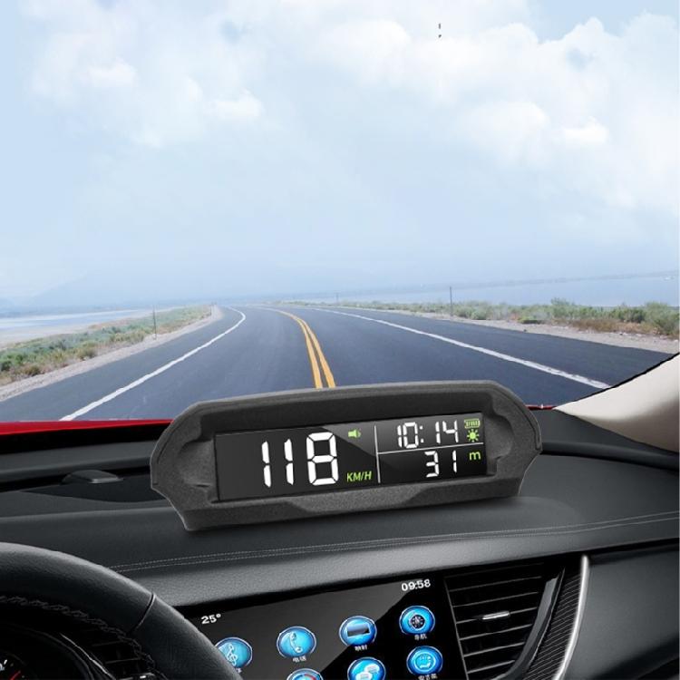 Digital Solar Energy HUD Display With 1000mAh Battery For Vehicle Real Time Information Automatic Brightness Adjustment