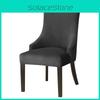 Velvet Stretch Wingback Chair Cover High Back Sloping Arm Dining Cover Chairs