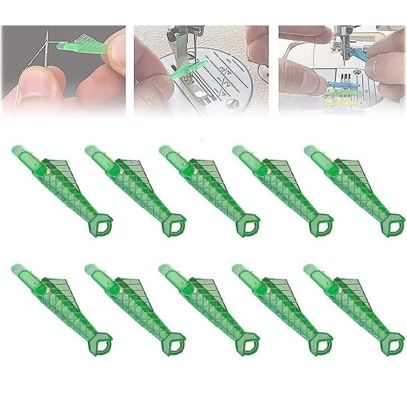 Automatic Needle Threader 50Pcs Mini Sewing Machine Hook Stitch Tool Quick Change Craft Accessories for Elderly Sewing Tools