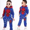 2023 Spring & Autumn Korean Style Boys' Spider-Man Hoodie Sweatshirt Set