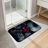 Black Clover Print Flannel Kitchen Mat Christmas Soft Area Rug Non Slip Floor Carpet Home Decoration