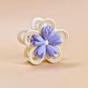 Women Hair Claw Double-Sided 3D Flower Design Strong Grip Hair Clip Anti-slip Design Back Head Hair Clip Hair Accessory