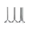 3Pieces Stainless Steel Sausage Filler Tubes Sturdy Meat Stuffer Funnel for Efficient Homemade Sausage Production