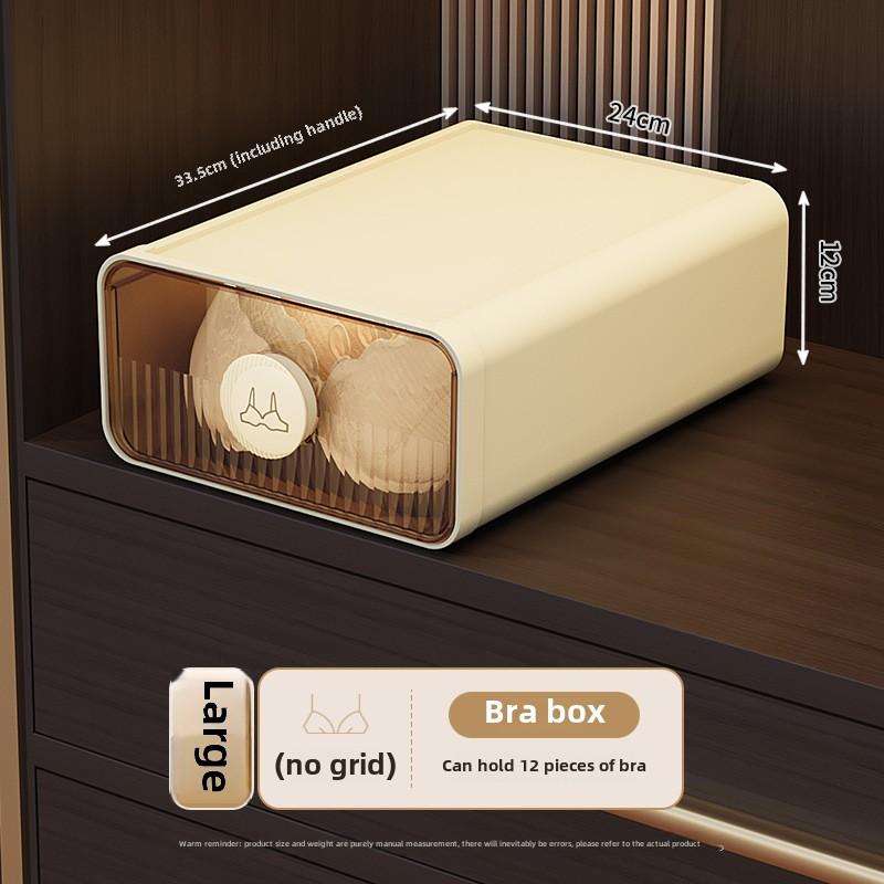 

Transparent Drawer Organizer with Aromatherapy Handle – Stackable Divided Box for Socks, Underwear, and Lingerie Storage