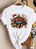 (Asian Size) T Shirt Women Fashion Christmas Festival New Year Clothing Tee Top Print Female Woman Short Sleeve Graphic T-shirts