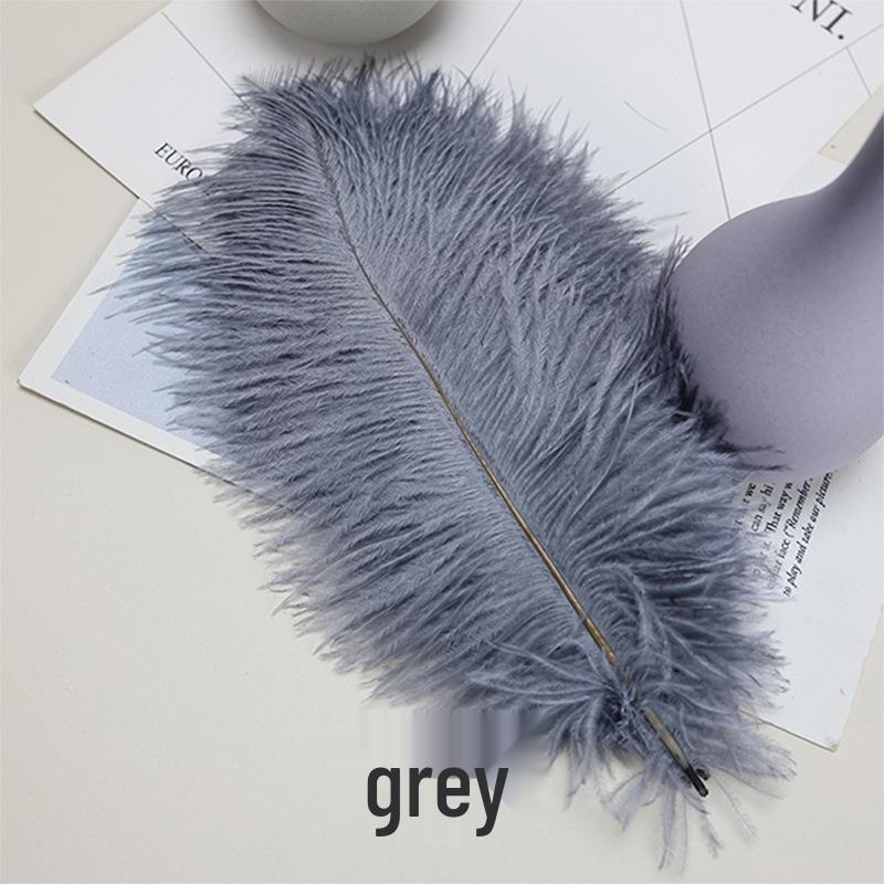 Bílá pštrosí pera 15-80 cm pro osvětlení, výzdobu svatební uličky, fotografické rekvizity a ozdoby do váz