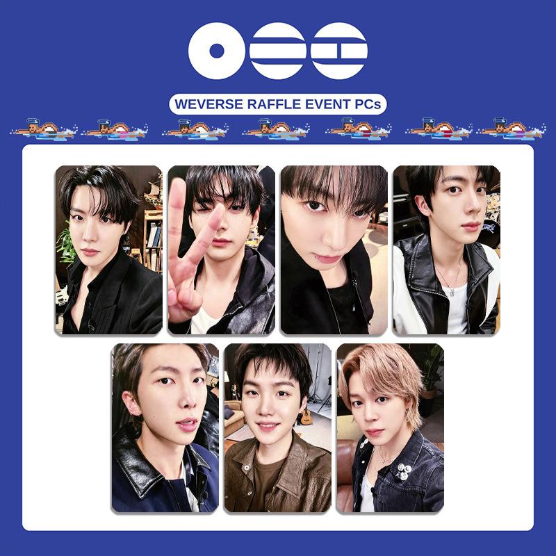 BTS Keep Swimming Photocard Set, Weverse Raffle Event Kpop Boy Group Lomo Cards Collectible Photo Cards Fan Merchandise Gift for ARMY