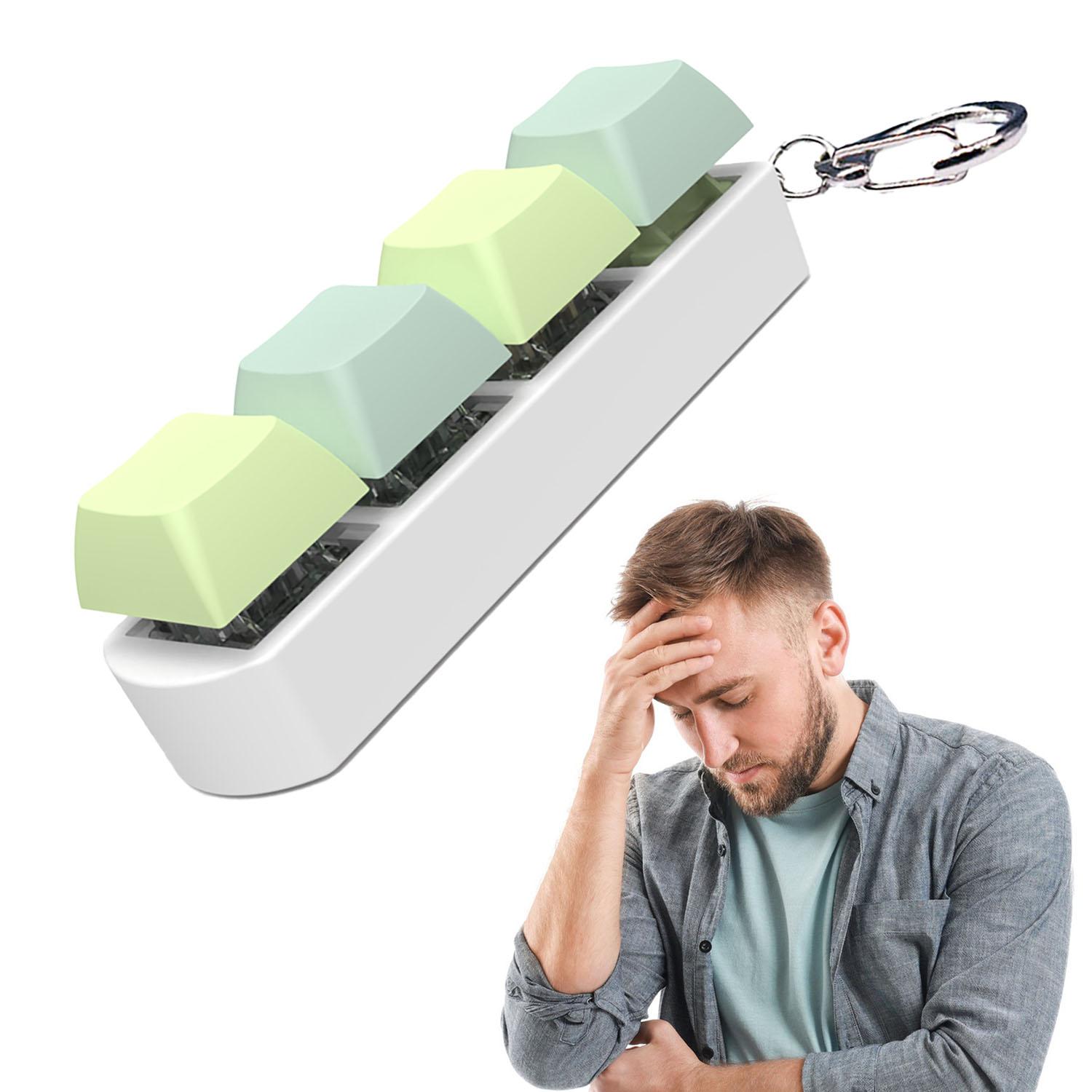 

Клавиатура, игрушка-непоседа, красочный брелок для ключей, игрушка для снятия стресса для детей, взрослых, подарки, кнопки на палец, антистрессовые игрушки