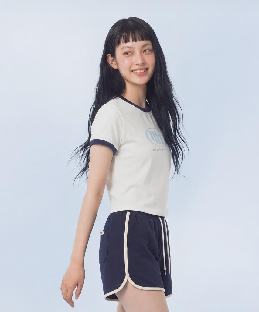 Maseumaluljeueopaeleol Signature Symbol Ringer T-Shirt_Navy