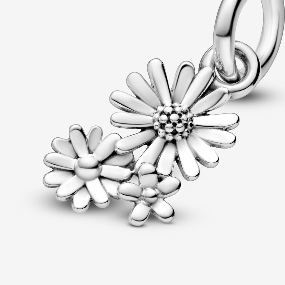 925 Sterling Silver White Openwork Musical Daisy Clip Patti Sheep Diy Fine Beads Fit Original Fashion Charm Bracelet Jewelry