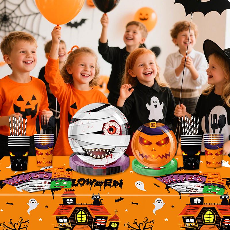 Halloween Party Hanging Decorations Scary Ghosts Bats Pumpkins Spiders And Creepy Streamers For Themed Festive Decor Setup 67pcs
