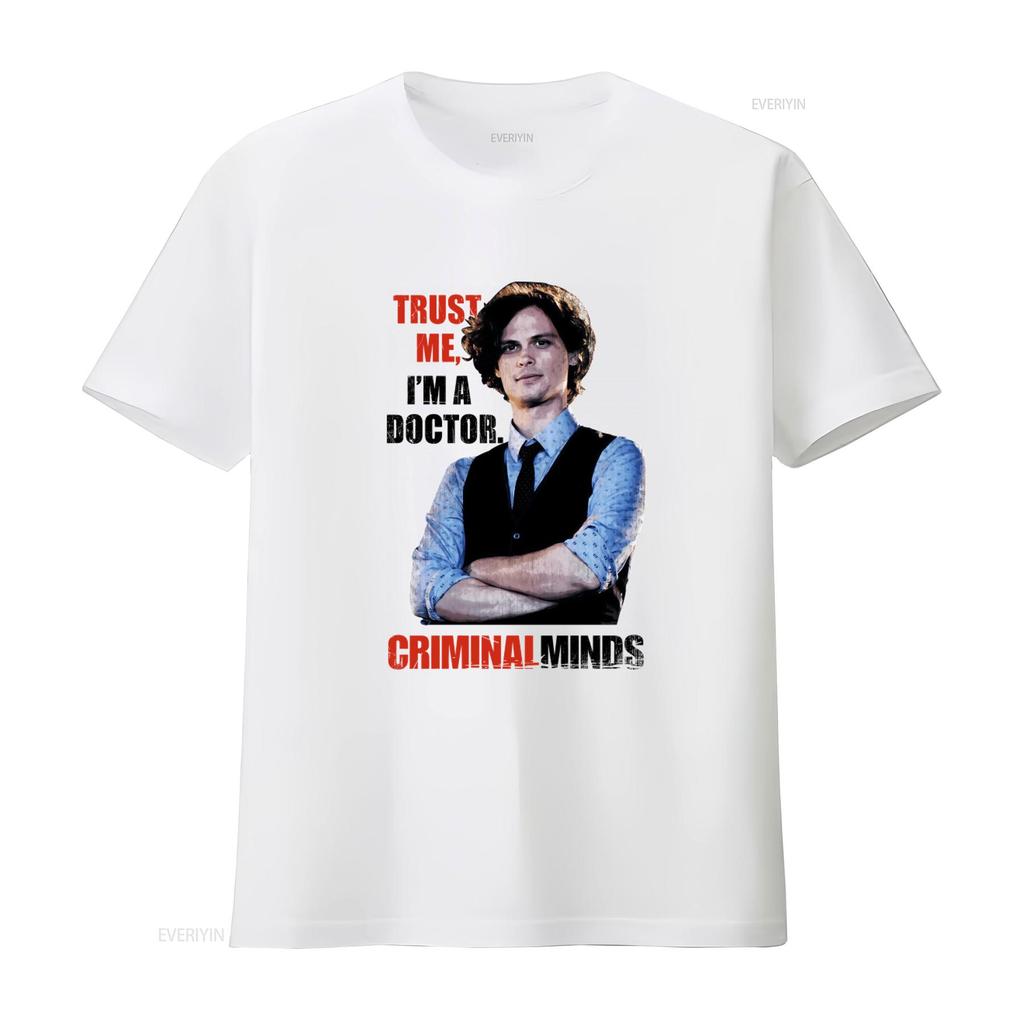Criminal Minds Vertrau mir, ich bin Arzt T-Shirt Baumwolle TV-Serie Fan vintage Gewaschen Atmungsaktiv Leicht Weich Grafik Stilvoll